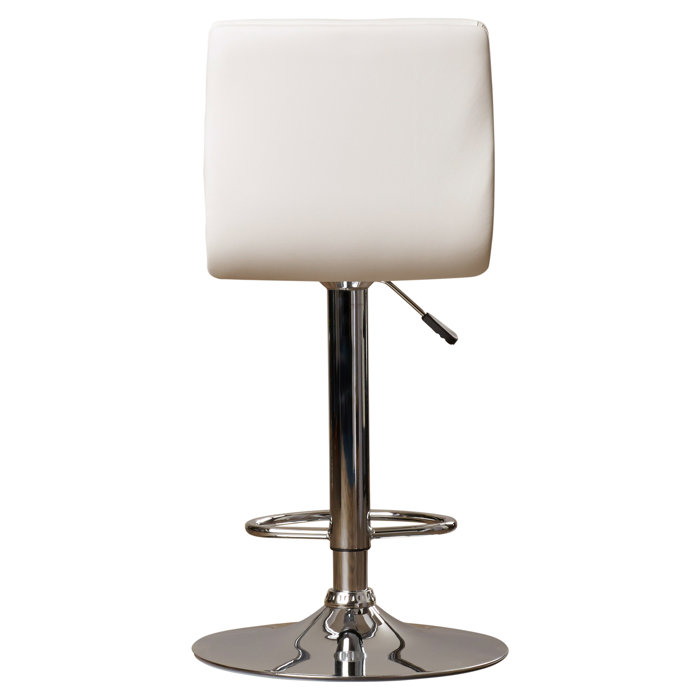Wade Logan® Clift Modern Vinyl Adjustable Height Barstool with